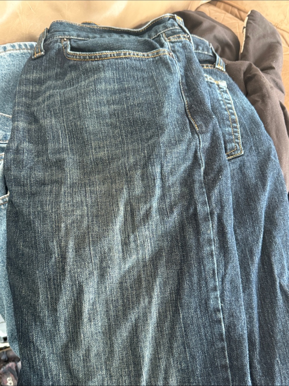 Route 66 Men's Dark Blue Straight Jeans